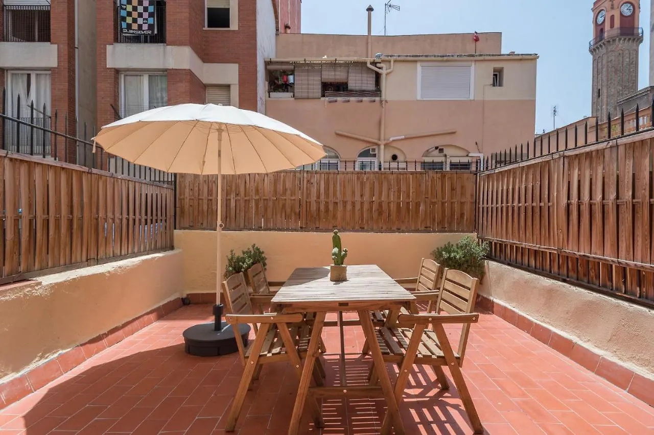 Cozy Apt With Sunny Terrace In The Heart Of Gracia Barcelona 0*,  Spanyolország